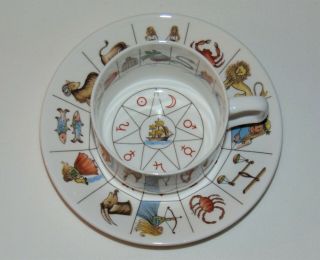 Taltos Fortune Telling Zodiac Tarot Teacup Set Jon Anton Ironstone England