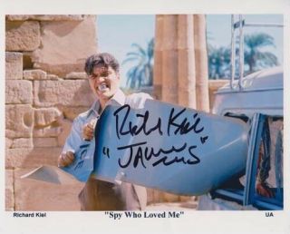 Richard Kiel (,) 007 James Bond Signed Autograph As Jaws In Spy Who Loved Me