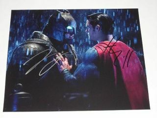 Henry Cavill Ben Affleck 8x10 Signed Photo Autographed - " Batman Vs Superman "