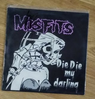 Misfits Glenn Danzig Autographed Die Die My Darling Vinyl Lp Record Samhain
