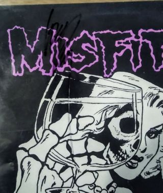 Misfits Glenn Danzig autographed Die Die My Darling Vinyl Lp Record Samhain 2