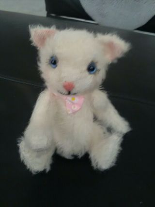 Sweet Little Kitten Mohair Blue Eyes 7 "
