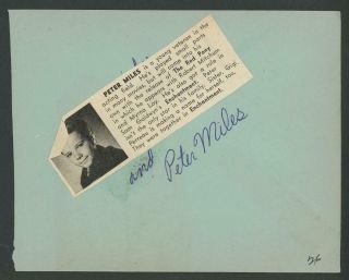 TAMARA SHAYNE (1902 - 1983) and Peter Miles signed album page | Autograph 2