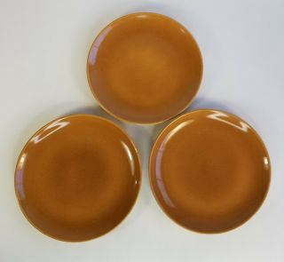 Vintage Russel Wright 3 Dinner Plates Iroquois Apricot Casual China Mid Century