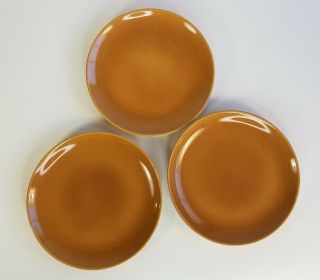 Vintage Russel Wright 3 Dinner Plates Iroquois Apricot Casual China Mid Century 2
