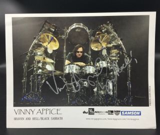 Vinny Appice Dio/black Sabbath/heaven & Hell Signed Autographed 8 X 10