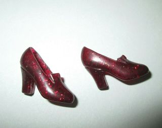 Mattel Barbie Wizard Of Oz Dorothy Doll Ruby Red Slippers Glitter Bow Shoes