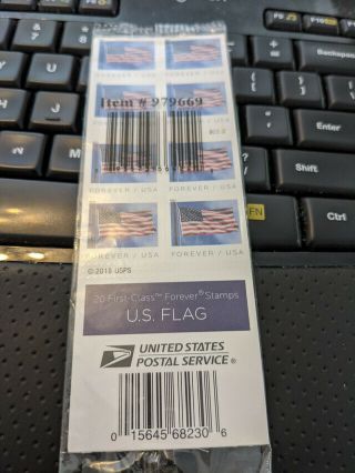 100 Usps Forever First - Class Stamps American Flag (worth $55),