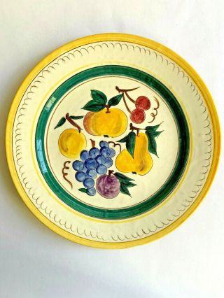 Stangl Pottery Terra Rose Fruit 14 - 1/2 " Platter Chop Plate