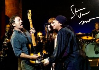 Stevie Van Zandt Signed 8 X 10 Photo With Bruce Springsteen E Street Band Tm.
