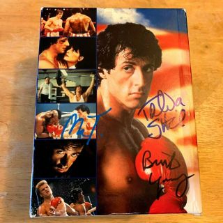 Talia Shire Mr.  T & Burt Young Autographed " Rocky " 20th Anniversary Complete Set