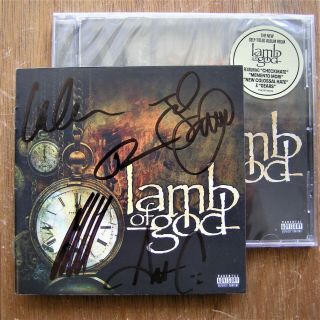 Lamb Of God Signed Cd Autographed By Full Band 2020
