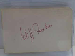 Cliff Norton Signed Album Page Vintage Autographed Signature 1957