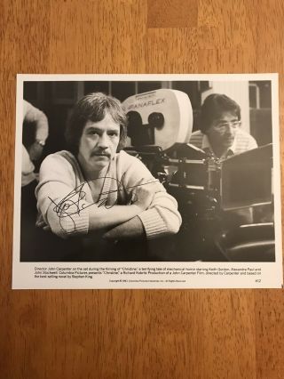 John Carpenter Signed Autograph 8x10 Photo Halloween / The Thing Director