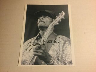 Blues Guitarist Jimmy Dawkins Signed 8x10 B&w Photo - From Chicago Bluesfest