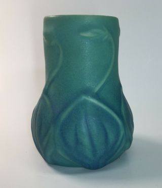 Van Briggle Ming Blue Onion Flower Vase 645