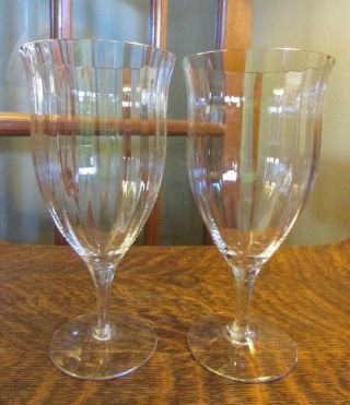 (2) Gorham " Laurin Gold " Iced Tea,  Water Goblets,  7 "