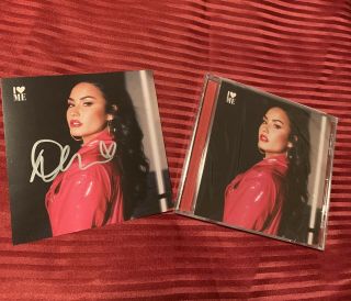 Demi Lovato Signed,  Autographed I Love Me Cd Cover & Cd