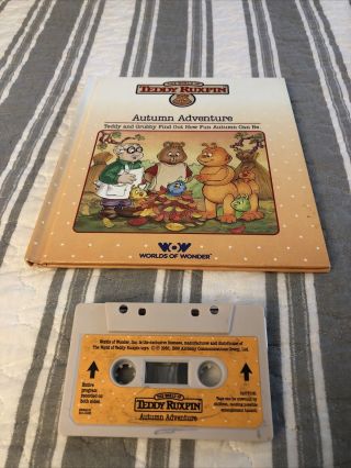 Teddy Ruxpin - Autumn Adventure - Book And Tape Vintage