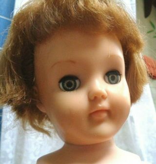 Vtg 1950s Ideal Doll P - 19 Hard Plastic Body Vinyl Head Red Hair Sleep Eyes Ayer?