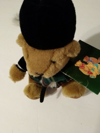 Harrods of London Teddy Bear Piper Scottish Bagpipes Tartan 2