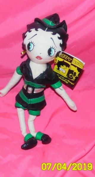 Betty Boop Cloth Doll 12 - Inch In Firefighter Outfit