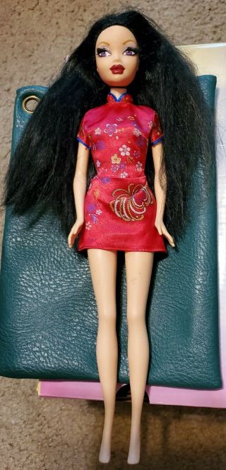 Barbie My Scene Nolee Masquerade Madness Doll Raven Black Hair Rooted Eyelashes