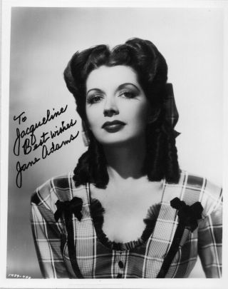" House Of Dracula " Actress: Jane Adams Authentic Autographed 8 X 10 Photo