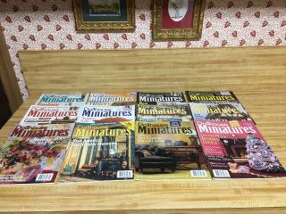 12 " Dollhouse Miniatures " Magazines Complete Year 1999