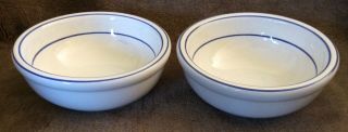 Trend Pacific Japan Galaxy Blue Banded Two Fruit Dessert Bowls