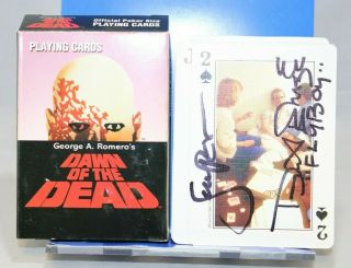 Dawn Of The Dead Playing Card Set - Poker Cards - Autographed Reiniger / Emge