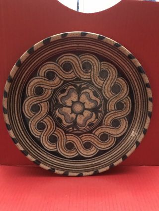 Vintage Large 11” Pottery Plate 1979