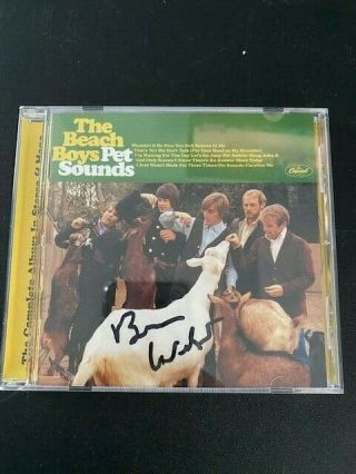 Beach Boys Brian Wilson Autographed Pet Sounds Cd