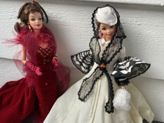 Victorian Dress Barbies Set Of 2 Barbie Dolls (14)