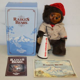 Robert Raikes Bears Cecil 17 " Movie Director Bear W/ Box & 5466