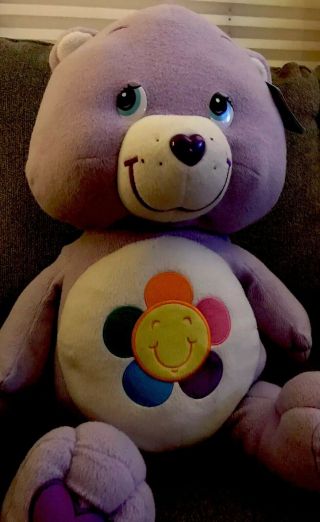 Care Bears Harmony Bear 27 " 2004 Large Plush Stuffed Animal Pillow Play Along