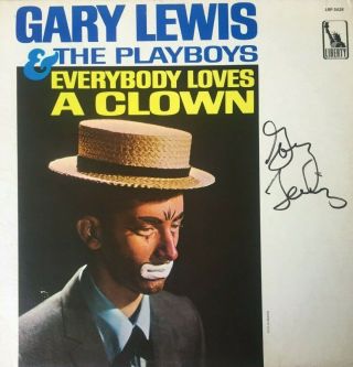 Gary Lewis & The Playboys Signed Autographed Clown Vinyl Record Exact Proof