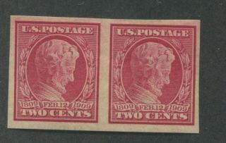 1909 Us Stamp 368 2c Never Hinged Very Fine Imperf Pair
