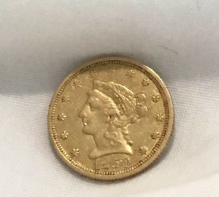 1850 U.  S.  Gold $2 1/2 Liberty Quarter Eagle Coronet,