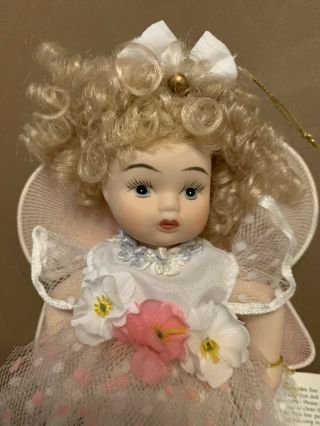 Porcelain Angel Doll 6” By Geppeddo