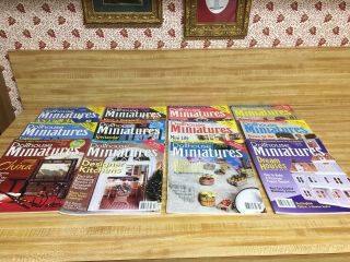 12 " Dollhouse Miniatures " Magazines Complete Year 1998