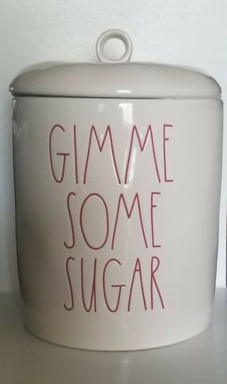 Rae Dunn Large Canister Gimme Some Sugar (in Red) ❤️