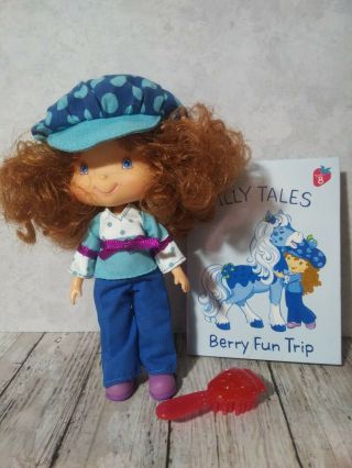 Bandai 5 " Strawberry Shortcake Doll,  Berry Best Friends,  Blueberry Muffin,  Book