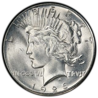 1926 P Peace Dollar Pcgs Ms65 - Trueview Of Actual Coin Pictured