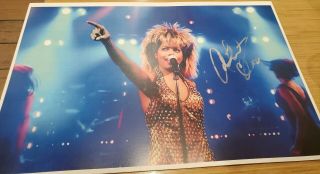 The Tina Turner Musical Signed Broadway Poster Adrienne Warren Gold Pointing
