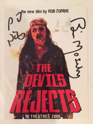 Sid Haig & Bill Moseley Signed Autograph Devils Rejects Photo
