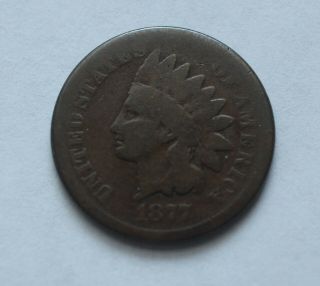 1877 Indian Head Cent Penny Rare Key Date