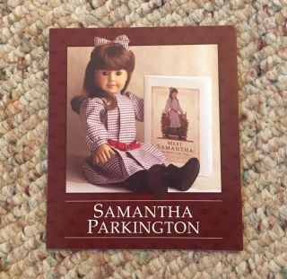 Meet Samantha Parkington Pamphlet Brochure Pleasant Company American Girl