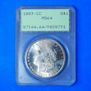 1883 - Cc Carson City Morgan Silver Dollar Rattler Pcgs Ms64