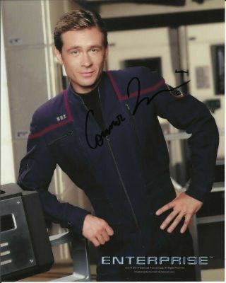 Connor Trinneer Signed Star Trek Enterprise Trip Tucker 8x10 Photo